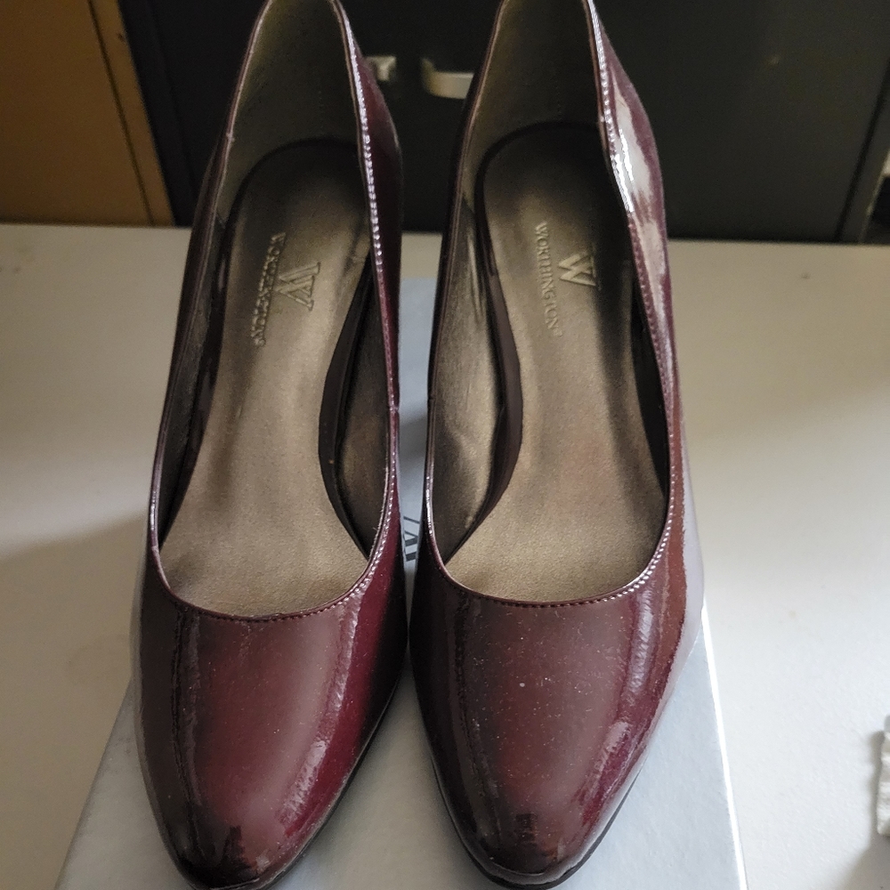 Burgundy pumps